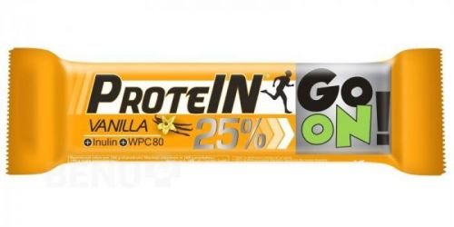 GO ON! Proteinová tyčinka s příchutí vanilky 50 g + Doprava ZDARMA při nákupu nad 1500 Kč, přes 240 odběrných míst