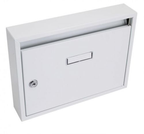 Schránka poštovní paneláková 325x240x60mm bílá bez děr