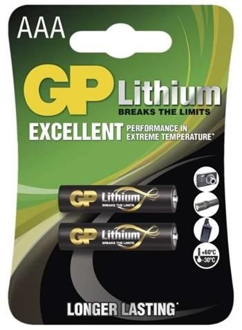 GP AAA Lithium lithiová - 2 ks