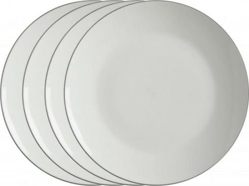 Maxwell & Williams Dezertní talíř 19 cm White Basic Edge, 4 ks