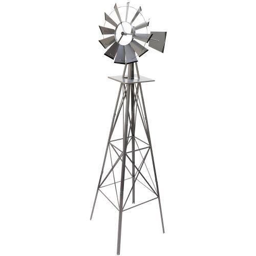 Větrný mlýn stříbřitě šedá, 245 cm
