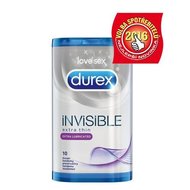 Durex Kondomy Invisible Extra Lubricated 10 ks
