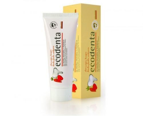 Ecodenta Zubní pasta s jahodovou příchutí pro děti (Wild Strawberry Scented Toothpaste For Children) 75 ml