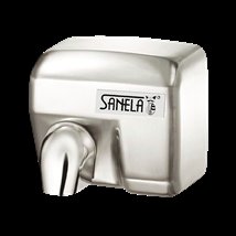 Sanela Automatický bezdotykový osoušeč rukou s nerezovým matným krytem