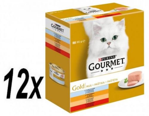 Gourmet Gold Multipack 12 x (8x85g) - paštiky