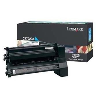 Lexmark C7722CX azurový (cyan) originální toner