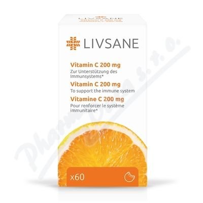 LIVSANE Vitamín C 200mg tablety 60ks