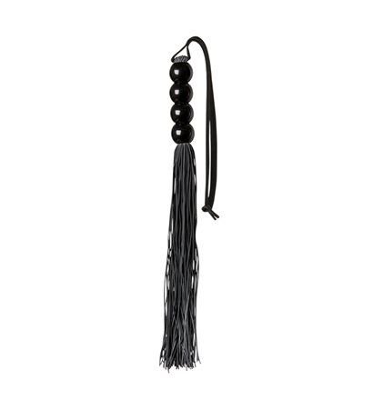 Guilty Pleasure Důtky GP SILICONE FLOGGER WHIP with beads black