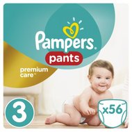 Pampers Plenkové kalhotky Premium Pants 3 Midi - 56 ks