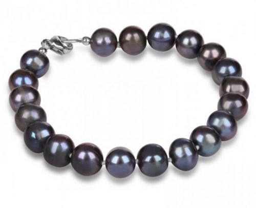 JwL Luxury Pearls Náramek z pravých modrých  perel JL0360