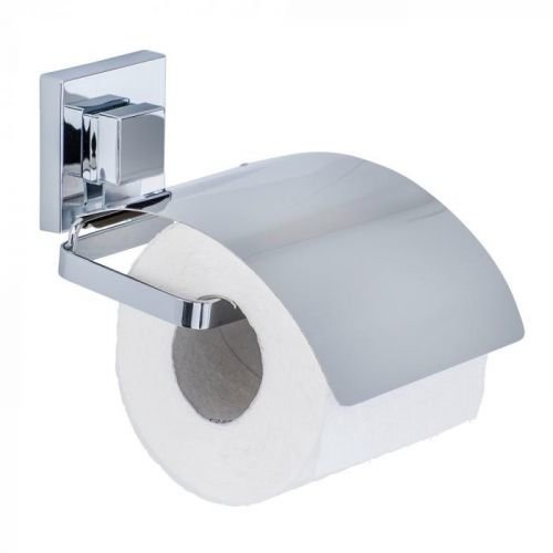 WENKO Držák toaletního papíru BEZ VRTÁNÍ VacuumLoc QUADRO chromový 12x13x14 cm