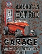 Posters Plechová cedule LEGENDS - american hot rod, (32 x 41 cm)