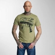 Thug Life / T-Shirt No Reason in olive S