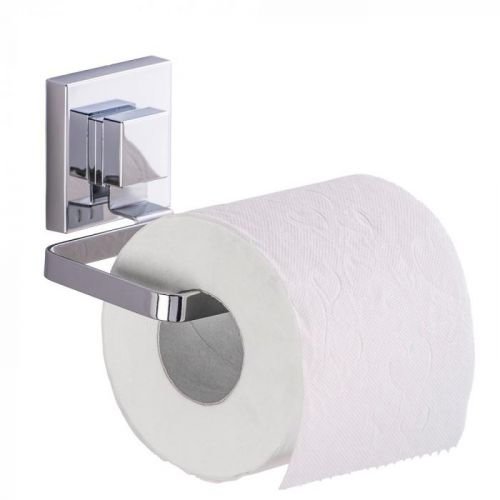 Držák na toaletní papír bez nutnosti vrtání Wenko Vacuum-Loc Quadrio, až 33g