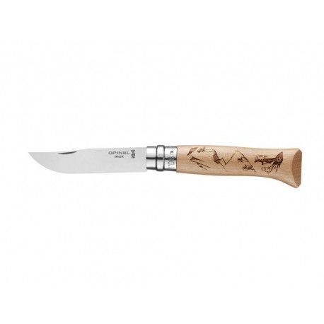 OPINEL VR N°08 Inox Gravure Sport Rando zavírací nůž s gravírováním 8,5 cm