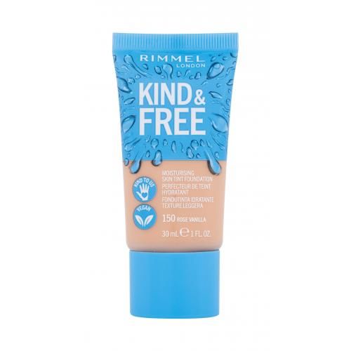 Rimmel London Kind & Free Moisturising Skin Tint Foundation 30 ml hydratační make-up pro ženy 150 Rose Vanilla