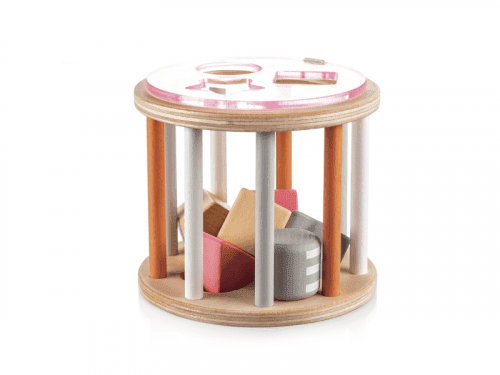 Zopa Dřevěná aktivity vkládačka, Pink