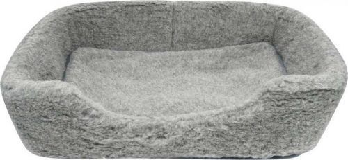 Tmavě šedý zvířecí pelíšek z merino vlny Native Natural, šířka 60 cm