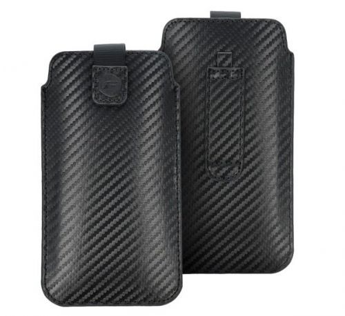 Pouzdro Forcell Pocket Carbon 9 - univerzální pro iPhone 13 mini / 6 / 7 / 8 / 12 mini