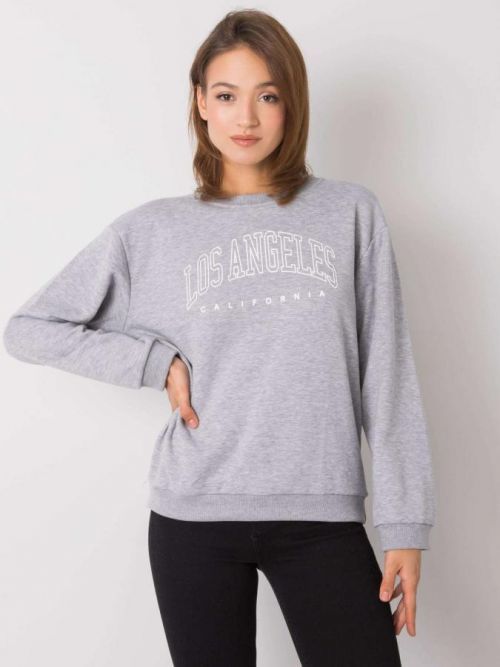 ŠEDÁ DÁMSKÁ MIKINA S NÁPISEM RV-BL-6669.10-GRAY Velikost: S/M