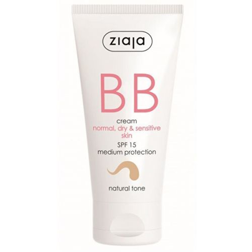 Ziaja BB krém pro normální, suchou, citlivou pleť tón přirozený SPF15 50 ml