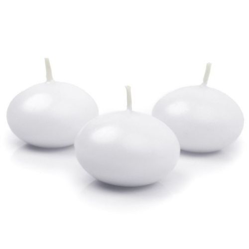 SVÍČKA plovoucí bílá 50mm 10ks