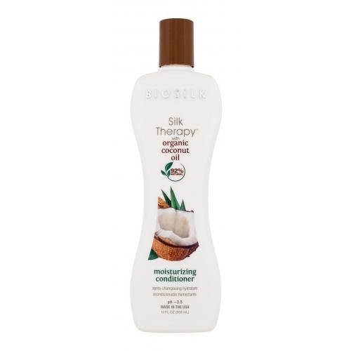 Farouk Systems Biosilk Silk Therapy Coconut Oil 355 ml hydratační kondicionér s kokosovým olejem pro ženy