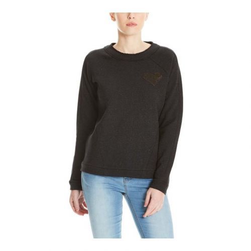 mikina BENCH - Glitter Jumper With Badge Black Beauty (BK11179) velikost: S