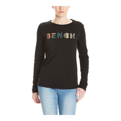 triko BENCH - Logo Longsleeve Black Beauty (BK11179) velikost: XS