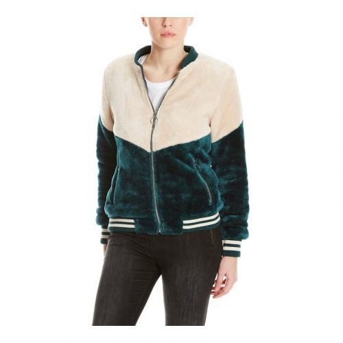 mikina BENCH - Color Block Bomber Dark Green (GR163)