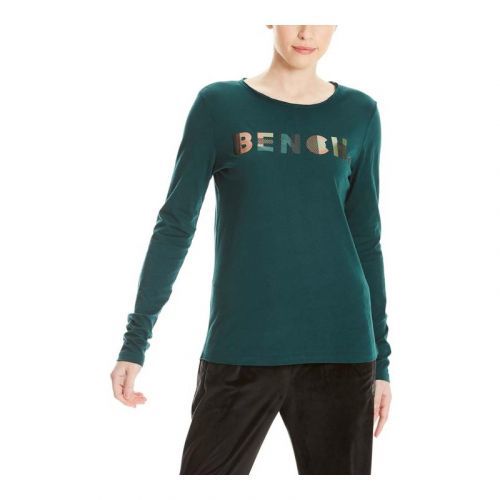 triko BENCH - Logo Longsleeve Dark Green (GR163) velikost: S