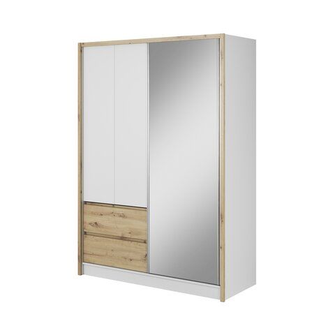 PIASKI Šatní skříň SOFIA 150, bílá/dub artisan 154x514x62 bílá / dub artisan