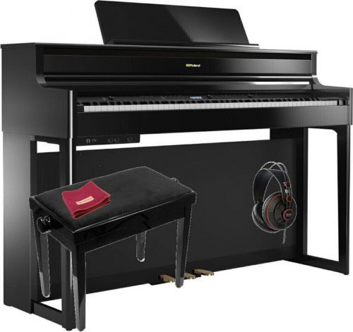 Roland HP 704 Polished Ebony SET Polished Ebony Digitální piano