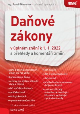 ANAG Daňové zákony 2022 - Pavel Běhounek