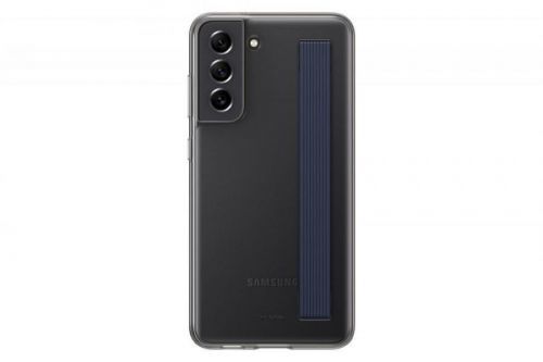 Samsung S21 FE Poloprůhledný zadní kryt s poutkem EF-XG990CBEGWW, šedá