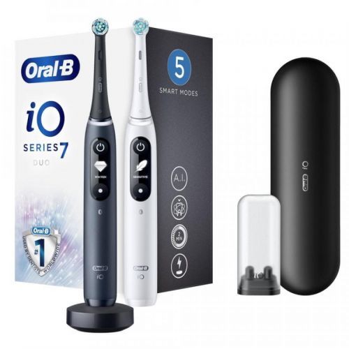 Oral-B sada elektrických zubních kartáčků iO – 7 – Bílý A Černý