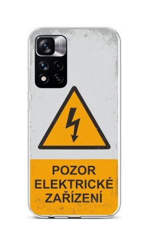 Kryt TopQ Xiaomi Redmi Note 11 Pro silikon Pozor elektrické zařízení 68056