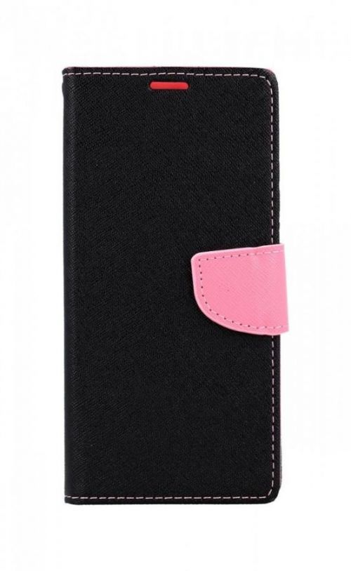 Pouzdro TopQ Xiaomi Redmi Note 9T knížkové černo-růžové 67819