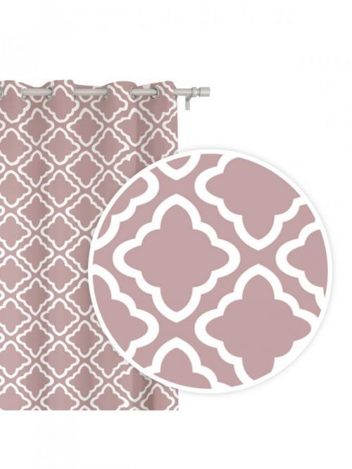 SIIN závěs Clover Belthery pudrově růžová A483