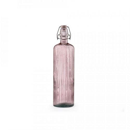 Růžová skleněná láhev na vodu Bitz Kusintha, 1,2 l