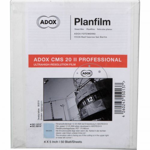 ADOX CMS 20 II 10,2x12,7 cm (4x5
