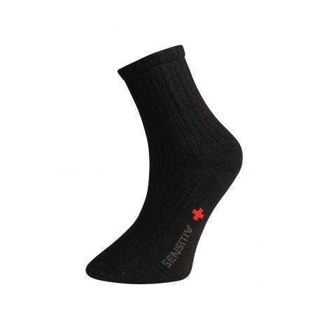 Ponožky pro osoby s objemnýma nohama - černé - Ovecha Velikost: L (35-38)