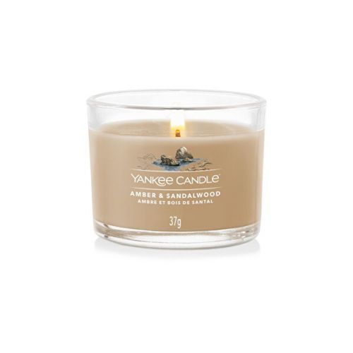 Yankee Candle Votivní svíčka ve skle Amber & Sandalwood 37 g