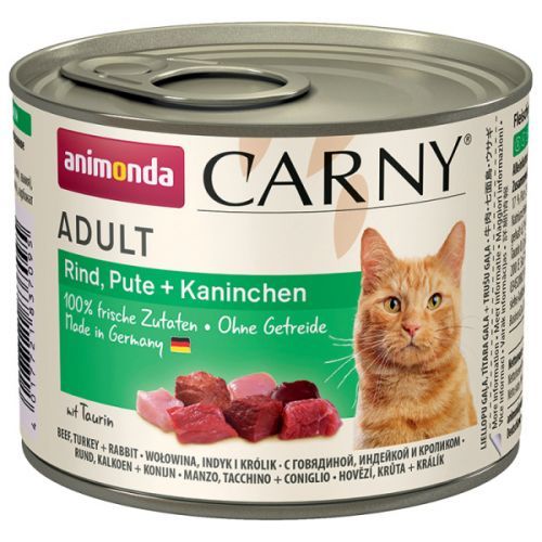 Konzerva ANIMONDA Carny Adult hovězí, krocan, králík 200g