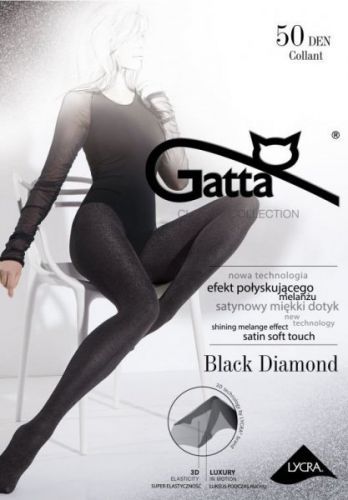 Gatta Black Diamond 50 den Punčochové kalhotky 2 Nero