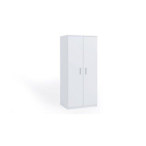 GIB Šatní skříň BOKO 2D, bílá 90x202,5x65 Bílá