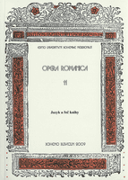 Opera romanica 11 - Jazyk a řeč knihy, Brožovaná