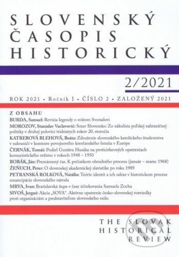 Slovenský časopis historický 2/2021 - Vydavateľstvo Spolku slovenských spisovateľov