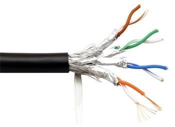 Kabel S/FTP venkovní, kat. 6, 100m, lanko, CCA