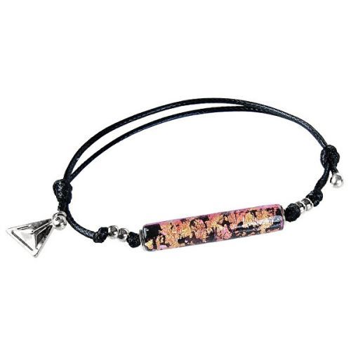 Lampglas Unikátní náramek Desert Rose s 24karátovým zlatem v perle Lampglas BRO16/RHO